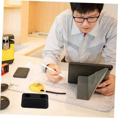 Rubber Vibration Isolation Pad For Washing Machines And Generators Heavy Duty Anti Vibration Pad on desk with tools and blueprints