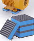 Rubber Anti Vibration Isolation Pads For Machinery And Air Compressors 2 Inch By 2 Inch By Seven Eighths Inch Vibration Damping Feet