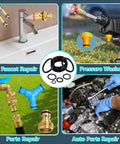 All In One Rubber Washer And O Ring Kit 780 Piece Assortment With 18 O Ring Sizes And 14 Washer Sizes shown in plumbing and repair use