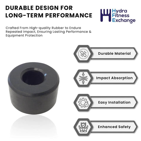 Rubber Weight Stack Bumper 019151-AA Replacement Part For Vision AFG Fitness Strength System, shown in durable rubber with performance benefits.