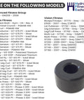 Rubber Weight Stack Bumper 019151-AA Replacement Part For Vision AFG Fitness Strength System shown in product catalog image
