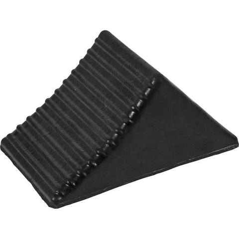 Beefy Rubber Wheel Chock For Cars Trailers RVs And Utility Vehicles With Reinforced Grip Weather And Chemical Resistant 5x6x5 Inch Tire Stopper For Secure Parking And Service Bays Buyers Products WC1467A