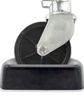 Jack Wheel Chock Dock Block Fits 6 Inch Caster Wheels Heavy Duty Reinforced Rubber Stabilizer Prevents Rolling