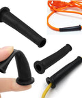 15 Pack Rubber Wire Boots And Cord Protectors For Power Tools Pro Grade Strain Relief Sleeves Cable Glands in use and display.