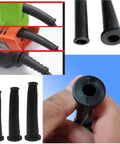 15 Pack Rubber Wire Boots And Cord Protectors For Power Tools Pro Grade Strain Relief Sleeves Cable Glands in use and up close