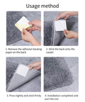 Installation process for 4-Piece Vacuum Tech Rug Pad Grippers For Hardwood Floors And Under Rugs Tape Keep Your Rugs In Place.