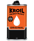 Front view of 8 oz Kroil penetrating oil can, labeled pro grade, ideal for rust penetration and corrosion inhibition.