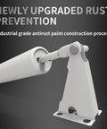 Screen Door Closer, Storm Door Closer, Lasts for 10 Years with rust prevention coating, showing industrial grade paint finish.