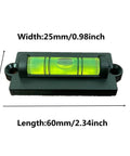4-Piece RV Bubble Spirit Level Set With Mounting Holes For RV Camper Travel Trailer Truck And Motorhome, close-up view