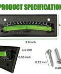 2 Pack RV Leveler Bubble Leveling System For Trailers And Campers With ABS Plastic Durable Build Tilt Gauge From Minus 7 To Plus 7 Degrees Graduated Markings For Quick Easy Leveling On Any Site dimensions and screws