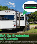 4 Pack RV Level Bubble With Graduated Scale For Precision Leveling, Easy Stick On Leveling System For RV, close-up of installation