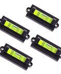 4-Piece RV Bubble Spirit Level Set With Mounting Holes For RV Camper Travel Trailer Truck And Motorhome, Easy Install Leveling Tool