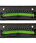 Image of 2 Pack RV Leveler Bubble Leveling System For Trailers And Campers With ABS Plastic Durable Build Tilt Gauge From Minus 7 To Plus 7 Degrees Graduated Markings For Quick Easy Leveling On Any Site, front view.