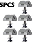 5-pack push-button RV cabinet latch with zinc alloy cup; gray housing, black base