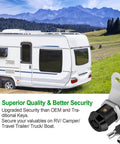 Protect tools, cabinets, and RV compartments with a 2-pack 5/8 inch keyed-alike cam lock set; secure access for RV use.