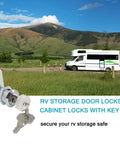 Six-Pack Tubular Cam Locks With Keys Provide Keyed-Alike Security For RV Cabinets And Trailer Doors; One-Key Operation.