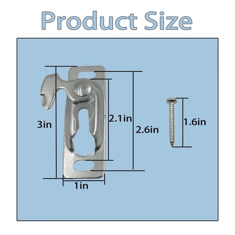 H529 Sliding RV Door Hardware Kit With Sliding Door Hanger Pocket Door Rollers And Connection Plate dimensions 3x1 inch