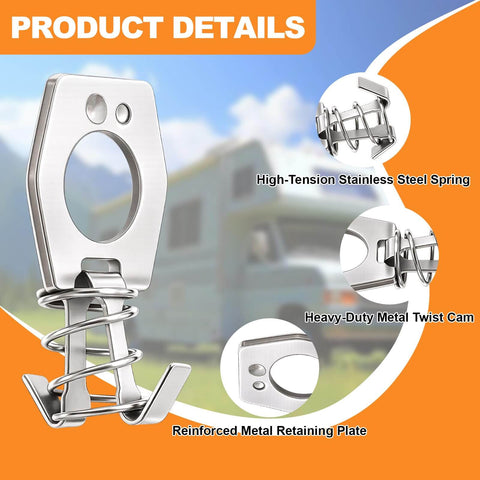 Effortless, durable RV water heater door latch kit delivers secure twist cam locking for campers and travel trailers.