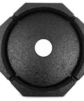 XTRA Singles RV Jack Pads For Fifth Wheels And Motorhomes Travel Trailers With 9 Inch Round Jack Feet, black pad close-up