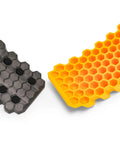 Curved Camper Leveler And Wheel Chock For RVs And Trailers Up To 30,000 Lbs By Camco, Drive On Leveling Adds Up To 4 Inches, Heavy Duty Honeycomb Design With Non Slip Rubber Grippers, 1 Pack
