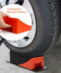 RV Camper Leveler Kit With 2 Curved Levelers 2 Wheel Chocks Anti Slip Mats And Carrying Bag Heavy Duty Leveling Blocks Up To 35000 Lbs