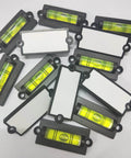 4 Pack RV Levelers With Screws Bubble Spirit Level For Travel Trailer Motorhome Camping Compact 60mm Long Levelers 25mm Wide