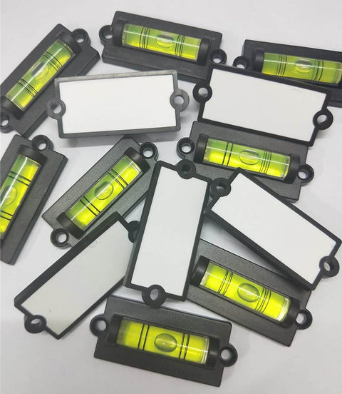4 Pack RV Levelers With Screws Bubble Spirit Level For Travel Trailer Motorhome Camping Compact 60mm Long Levelers 25mm Wide