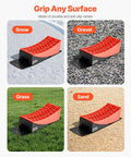 Heavy Duty RV Leveling Blocks Set For Campers And Trailers 2 Pack Up To 8818.5 Lbs Support 4 Inch Max Height Curved Design displayed on different surfaces