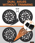 Easy Faster Leveling RV Leveling Blocks Ramp Kit 2 Pack Dual Axle without trimming for campers use