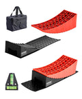 Heavy Duty RV Leveling Blocks Set For Campers And Trailers 2 Pack Up To 8818.5 Lbs Support 4 Inch Max Height Curved Design
