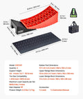 Heavy Duty RV Leveling Blocks Set For Campers And Trailers 2 Pack Up To 8818.5 Lbs Support 4 Inch Max Height Curved Design