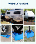 Heavy Duty RV Leveling Blocks 12 Pack With Storage Bag Stackable Interlocking Blocks For Single And Dual Wheels Stabilizer