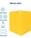 Interlocking RV Leveling Blocks With Storage Bag For Easy Camping Setup And Precise Stacking, Ten Pack, Each Block Adds One Inch Of Height, Heavy Duty Stabilizers For Trailers And Campers, Sized 8.5 By 8.5 By 1 Inches.