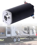 179327 Hydraulic Pump Motor Kit Replacement For Unidirectional Power Unit RV Leveling Systems shown with RV background
