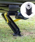 RV leveling system with 179327 Hydraulic Pump Motor Kit Replacement for unidirectional power unit, focus on motor and installed system.