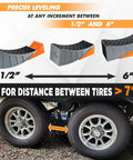 Fast And Easy RV Leveling Kit With 6 Inch Levelers Wheel Chocks Rubber Mats And Carry Bag For Travel Trailers For Stable Quick Setup And Safer Parking On Any Surface Carmtek