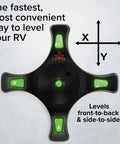 EZ Camper RV Leveling System With Dual Axis Quick Leveling For Both Axes At Once, Bright Illuminated Indicator Lights For Easy Feedback