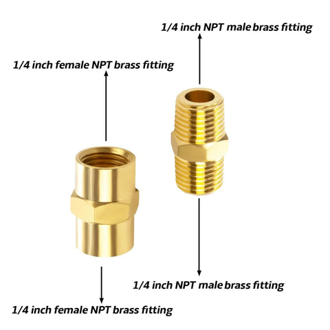 Easy Hookup RV Propane Quick Connect Adapter Kit With Shutoff Valve And Full Flow Plug One Quarter Inch NPT Male to Female Brass