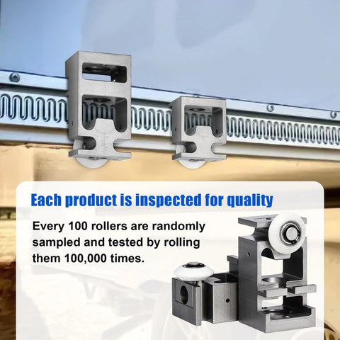 RV Schwintek Bearing Block Kit For In Wall Slide Outs with aluminum blocks and inspection text