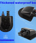 Solar Cable Entry Gland Kit With 10 Ft 10 AWG Extension Cable Through Roof For RV Waterproof MC4 Junction Box Housing