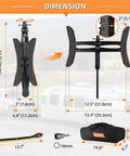 Durable X Shaped RV Tire Stabilizer For Dual Axle Travel Trailers And Campers OULEME with dimensions and carrying case