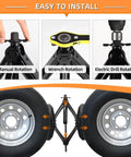 Durable X Shaped RV Tire Stabilizer For Dual Axle Travel Trailers And Campers OULEME Anti Move Wheel Wedge Universal Fit