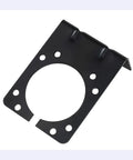 7 Way RV Blade Trailer Socket Mounting Bracket for American Style 7 Pin Connectors, heavy duty metal with mounting holes
