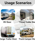 Usage scenarios for 304 Stainless Steel RV Door Latch And Trailer Door Latch 6 Inch T Style Door Holder for various vehicles