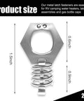 RV Water Heater Twist Cam Lock With Hook Fastener Parts For 1.5 Inch Valves, Durable Metal Camper Door Latch Assembly