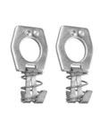 2Pcs RV Water Heater Door Latch Stainless Steel Cam Lock Replacement for RV Camper Hot Water Heater Cover Door Latch Assembly Silver