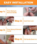 Effortless, durable RV water heater door latch kit installation guide for secure twist cam locking in campers and travel trailers.