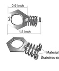 2 Pack RV Water Heater Door Cam Lock Latch Twist Cam Lock With Stainless Steel Construction with measurements