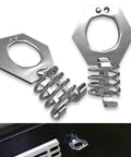 RV Water Heater Twist Cam Lock With Hook Fastener Parts For 1.5 Inch Valves, silver metal latch components