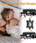 Heavy Duty Camper Wheel Chock Stabilizer Set For RVs And Travel Trailers, Double Speed Scissor Locking X Chock, anti rust